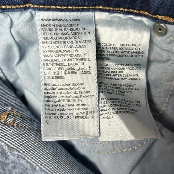 Calvin Klein Jeans Mid Rise Skinny Blue Jean - Picture 9 of 10